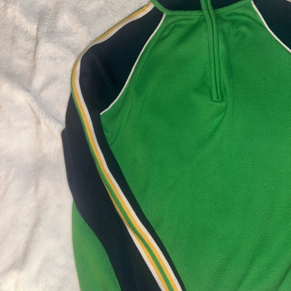 Talbots Green and Black Zip-Up Sweater - Picture 3 of 5